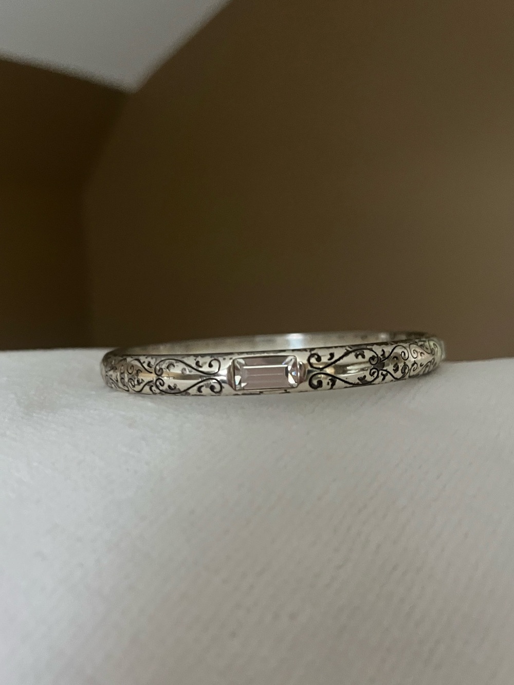 Silver Filigree Bangle Bracelet